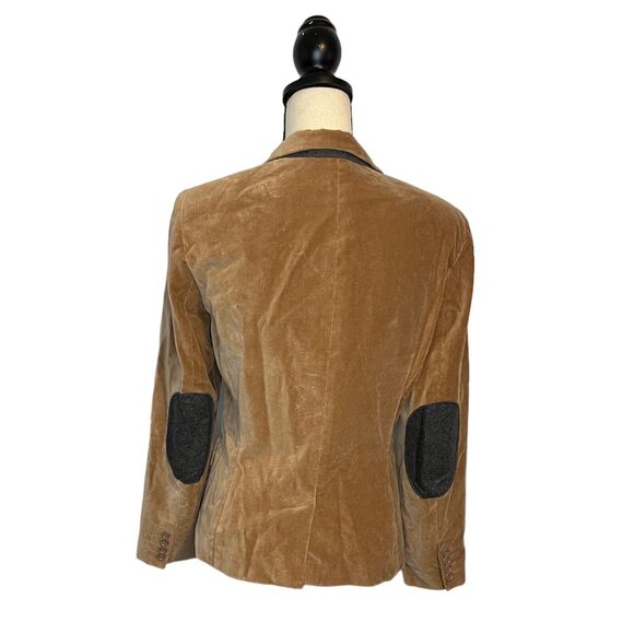 Cremieux Women's Brown Fuzzy Wool Blend Blazer Single Breasted 2 Button Size 8 - Picture 4 of 7